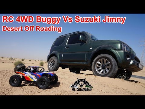 Suzuki Jimny Vs Electric RC 4WD Buggy Off Road in Desert - UCsFctXdFnbeoKpLefdEloEQ