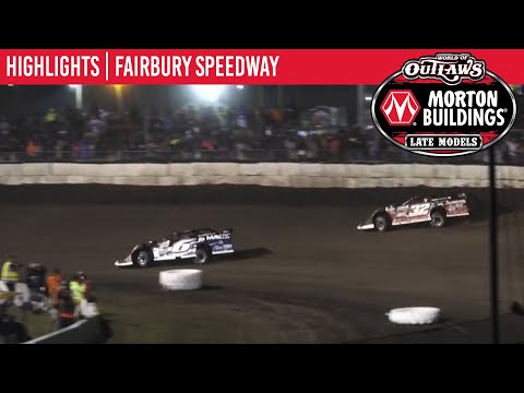World of Outlaws Morton Building Late Models at Fairbury Speedway July 31, 2021 | HIGHLIGHTS - dirt track racing video image