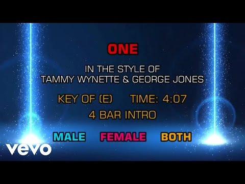 George Jones & Tammy Wynette - One (Karaoke) - UCQHthJbbEt6osR39NsST13g