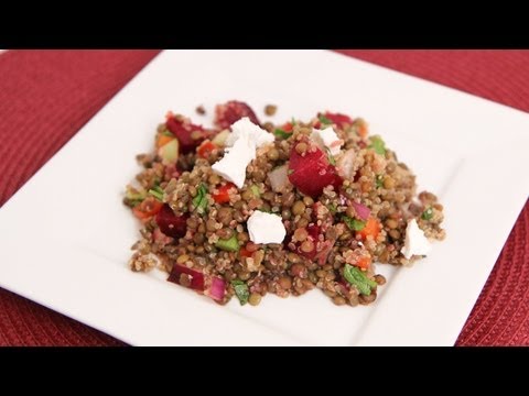 Lentil & Quinoa Salad Recipe - Laura Vitale - Laura in the Kitchen Episode 630 - UCNbngWUqL2eqRw12yAwcICg