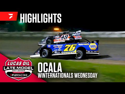 Lucas Oil Late Model Dirt Series | #WinterNationals - Night 2 | Ocala Speedway - dirt track racing video image