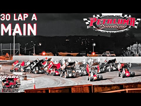 SALUTE TO BAYLANDS | A MAIN | NARC KING OF THE WEST | PETALUMA SPEEDWAY | JULY 8th, 2023 - dirt track racing video image