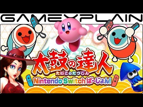 All Nintendo Songs in Taiko Drum Master for Switch (Jump Up, Super Star!, Kirby, & Splatoon 2!) - UCfAPTv1LgeEWevG8X_6PUOQ