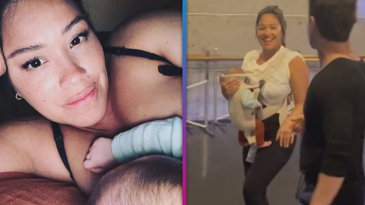 Gina Rodriguez DANCES With Newborn Son!