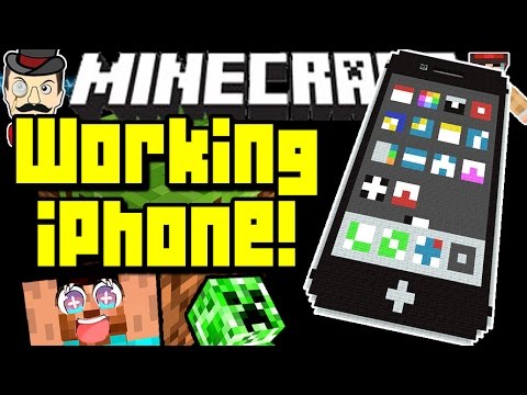 Minecraft WORKING IPHONE! Amazing Creation, Real Touchscreen! - UChnz1eAo9SfuDfqFZt1KFtA