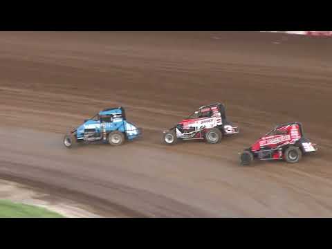 5.4.19 POWRi Nat/West Midget League at Lucas Oil Speedway - dirt track racing video image