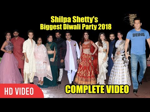 WATCH #Bollywood | Shilpa Shetty's Biggest DIWALI PARTY  2018 | Salman Khan, Shabir, Jacqueline | FULL VIDEO #India #Celebrity #Diwali