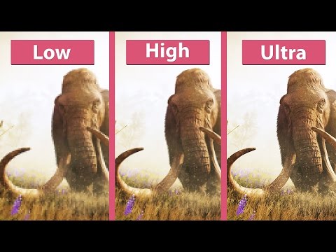 Far Cry Primal – PC Low vs. High vs. Ultra detailed Graphics Comparison ALL Graphics Settings - UCy1-UfHBaFlQHDLNU9lYiyQ