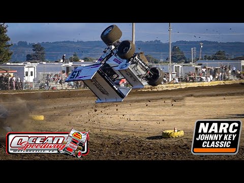410 Winged Sprint Cars | NARC King of the West FULL EVENT | 65th Johnny Key Classic | Ocean Speedway - dirt track racing video image