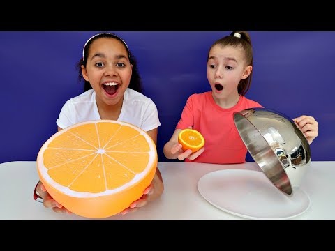 Giant Squishy Food VS Real Food Challenge | Toys AndMe - UC6sSkkemzPjmrzS0Y0V_2zw