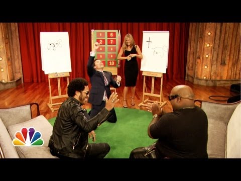 Pictionary with Jennifer Aniston, Lenny Kravitz and CeeLo Green, Part 2 - UC8-Th83bH_thdKZDJCrn88g