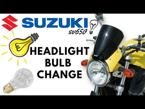 How Do You Replace The Front Headlight Bulb Of The Suzuki SV 650