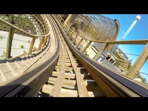 Gold Striker Roller Coaster POV California Great America - UCT-LpxQVr4JlrC_mYwJGJ3Q