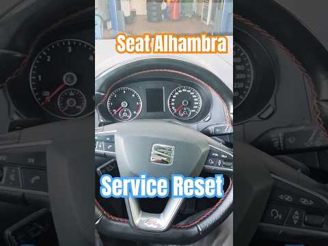 How to reset the service light on a Seat Alhambra?