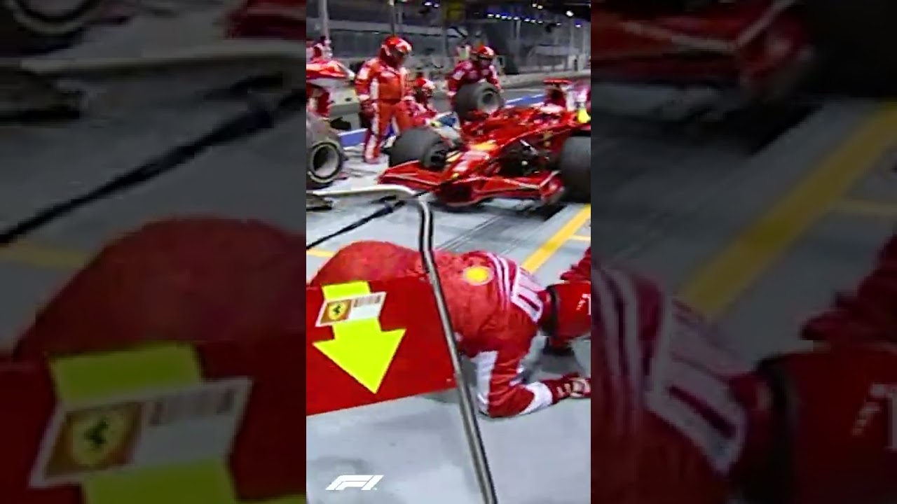 Ferrari’s Fuel Hose Calamity! 😱 2008 Singapore Grand Prix #Shorts