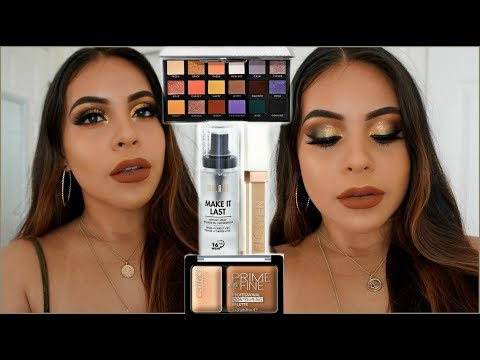 DRUGSTORE FALL MAKEUP TUTORIAL USING AFFORDABLE MAKEUP BRUSHES | JuicyJas - UCqTR5f7YkGro3cPv23SqcqQ