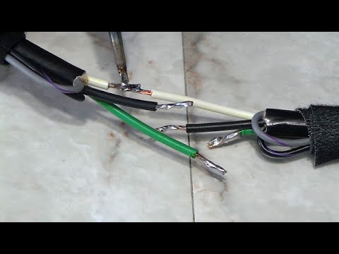 Repairing a damaged EV charging cable. - UC8uT9cgJorJPWu7ITLGo9Ww