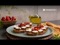 ?Haz la mejor bruschetta con queso de cabra TGT y fresas en minutos!