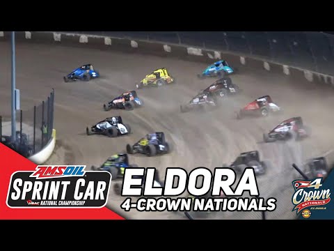 HIGHLIGHTS: USAC AMSOIL National Sprint Cars | Eldora Speedway | 4-Crown | September 23, 2023 - dirt track racing video image