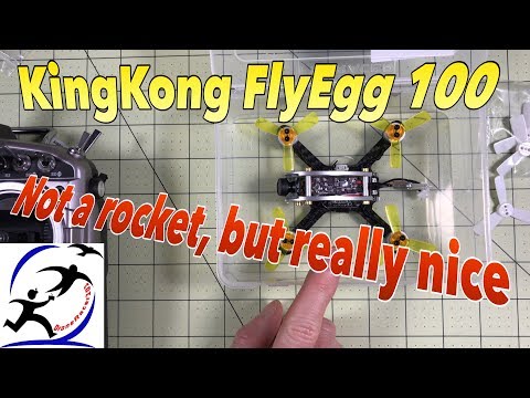 KingKong Fly Egg 100 Unboxing and First Flights, A really good first racing drone option - UCzuKp01-3GrlkohHo664aoA