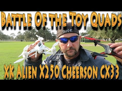 Battle of the Toy Quads: Cheerson CX 33 S vs XK Alien X250!!! - UC18kdQSMwpr81ZYR-QRNiDg