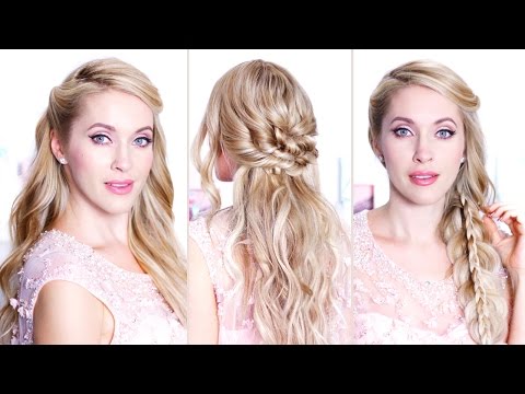 Easy hairstyles for New Year's eve party, holidays medium/long hair ❤ Hair tutorial - UCeRF3k69cJnxB87lwk9KbrA