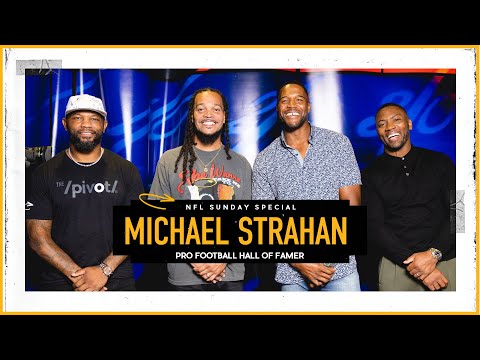Michael Strahan mastering the media, gap between football & life, & Saquon's year |The Pivot Podcast video clip