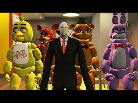 ANIMATRONICS vs SLENDER MAN! (GTA 5 Mods FNAF Funny Moments) - UCdZoVLv1XHLLLJTSNcifuDQ