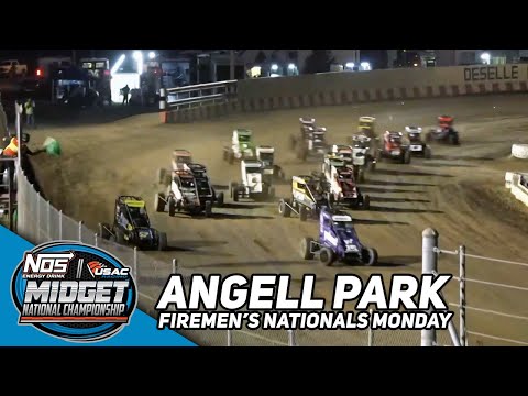Monday Night Feature | 2023 USAC Fireman's Nationals at Angell Park Speedway - dirt track racing video image