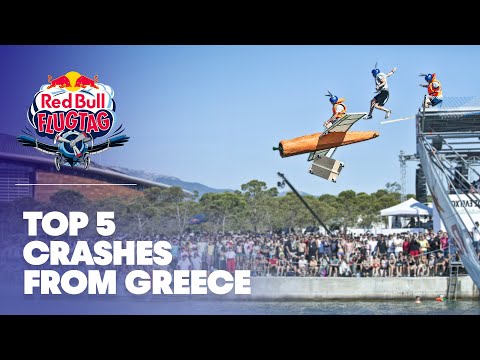 Top 5 Crashes - Red Bull Flugtag Greece - UCblfuW_4rakIf2h6aqANefA