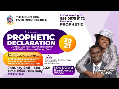 2021 DRAMA MINISTERS PRAYER & FASTING - UNIVERSAL TONGUES OF FIRE (PROPHETIC DECLARATION) DAY 2.