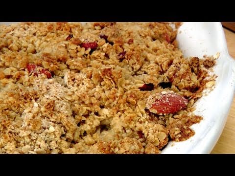 Homemade Peach Crisp - Recipe by Laura Vitale - Laura in the Kitchen Episode  142 - UCNbngWUqL2eqRw12yAwcICg