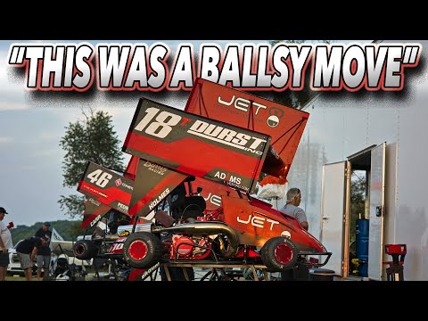 &quot;THIS WAS A BALLSY MOVE&quot; At English Creek Speedway! - dirt track racing video image