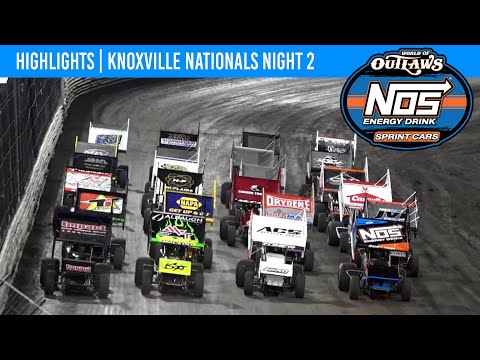 World of Outlaws NOS Energy Drink Sprint Cars | Knoxville Raceway | August 10, 2023 | HIGHLIGHTS - dirt track racing video image