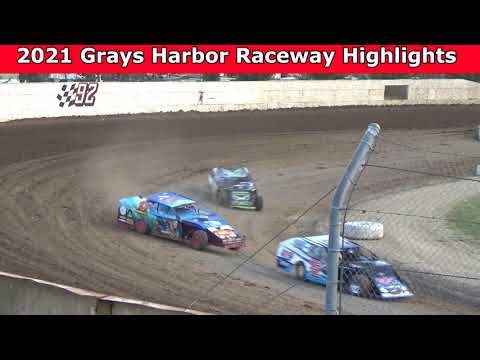 Grays Harbor Raceway, 2021 Highlights - Part 1 - dirt track racing video image