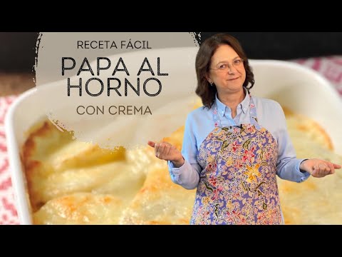 Papas al horno con crema - Baked Potatoes with Cream - UCvg_5WAbGznrT5qMZjaXFGA