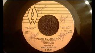 Supremes - Who's Loving You - Rare Early Motown Doo Wop / Soul Ballad