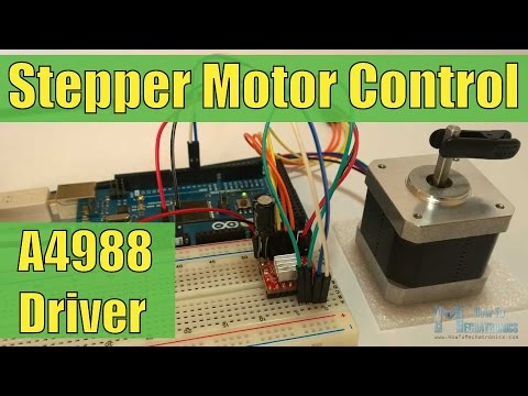 How To Control a Stepper Motor with A4988 Driver and Arduino - UCmkP178NasnhR3TWQyyP4Gw