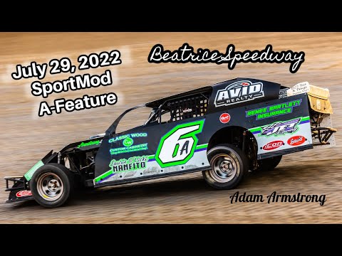 07/29/2022 Beatrice Speedway SportMod A-Feature - dirt track racing video image