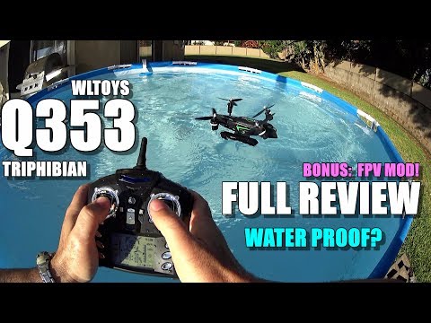 WLTOYS Q353 Triphibian Waterproof Drone - Full Review - [UnBox, Inspection, Flight/Water/FPV Test] - UCVQWy-DTLpRqnuA17WZkjRQ