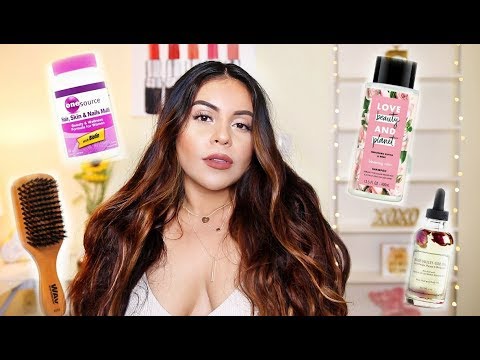 BEST DRUGSTORE + AFFORDABLE HAIR CARE PRODUCTS FOR LONG, HEALTHY HAIR! | JuicyJas - UCqTR5f7YkGro3cPv23SqcqQ