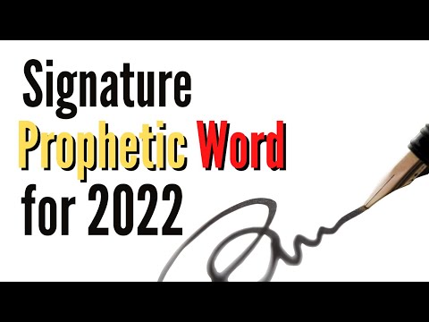 Prophetic Word Signature