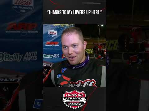 😲 Bobby Pierce brought out the boo-birds in his post-race #NorthSouth100 prelim win interview. - dirt track racing video image
