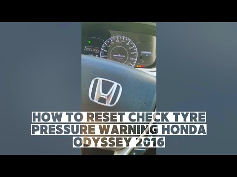 Come azzerare la spia degli pneumatici nella Honda Odyssey?