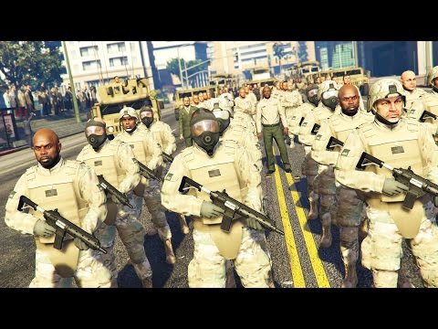 GTA 5 PLAY AS A COP MOD - MARTIAL LAW!! MILITARY TAKEOVER Army Police Patrol!! (GTA 5 Mods Gameplay) - UC2wKfjlioOCLP4xQMOWNcgg