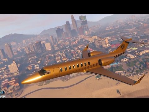 Grand Theft Auto 5 Multiplayer - $10 MILLION GOLD JET! (GTA Online Luxor Deluxe DLC) - UC36MGPfPwOWafAXauiV4LdA