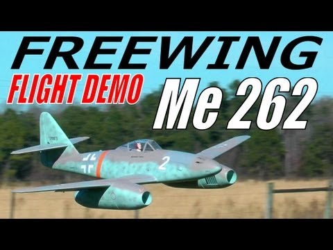 Banana Hobby / Freewing Me 262 EDF Jet Flight Demonstration in HD By: RCINFORMER - UCdnuf9CA6I-2wAcC90xODrQ