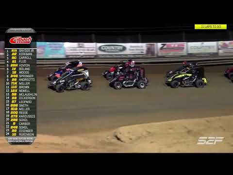 8.24 KKM Challenge Championship Night POWRi Outlaw Non-Wing Highlights - dirt track racing video image