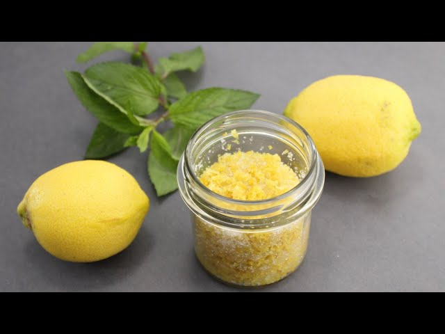 How to Preserve Lemon Zest?