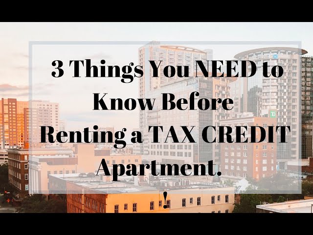 What is a Tax Credit Apartment?
